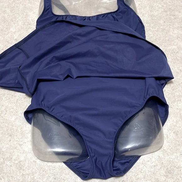 Lands' End Women's One Piece Swimsuit - Navy - Picture 4 of 9